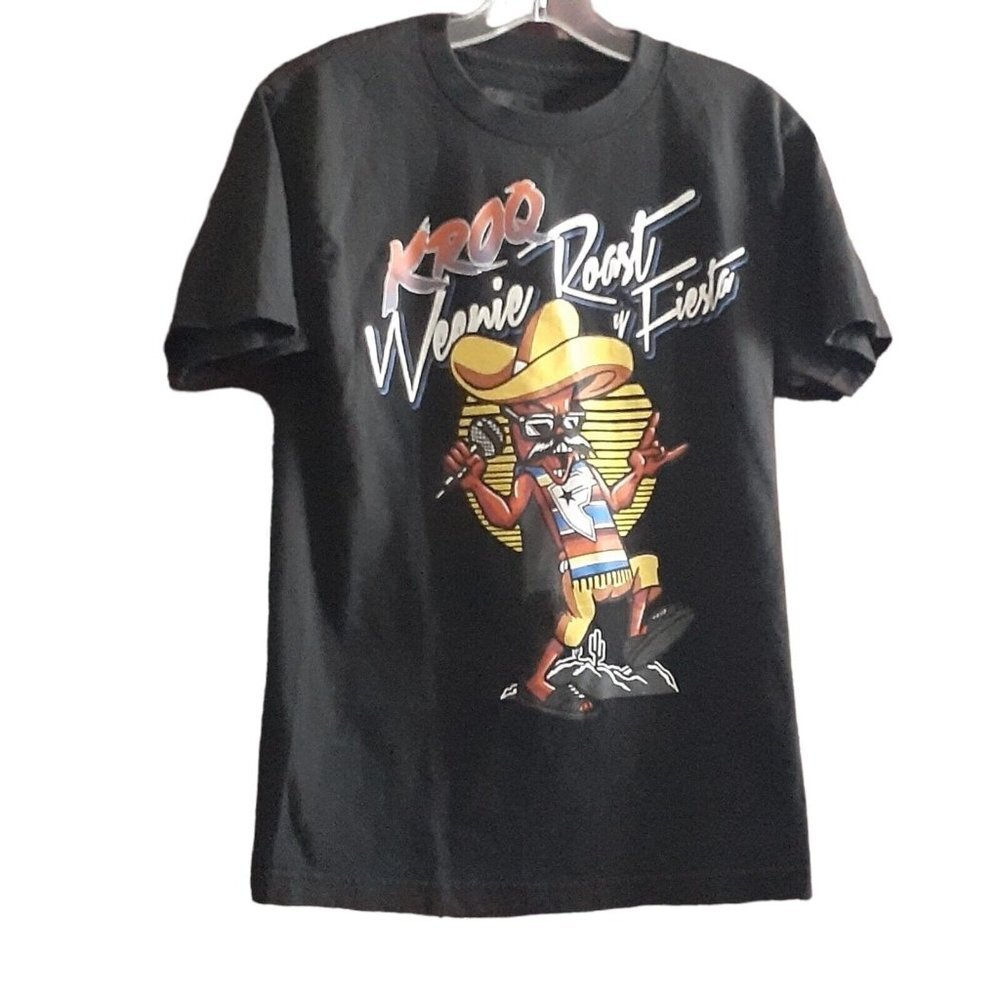 Radio Promo T Shirt  KROQ 106.7 2016 Weenie Roast Fiesta Screen Print S